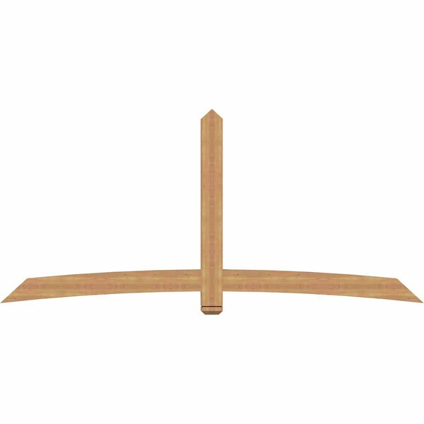 Ekena Millwork Bellingham Timber Gable Bracket, Western Red Cedar, 108"W x 49"H x 3 1/2"D x 5 1/2"F, 11/12 Pitch GBW108X49X0406BEL00SWR - main